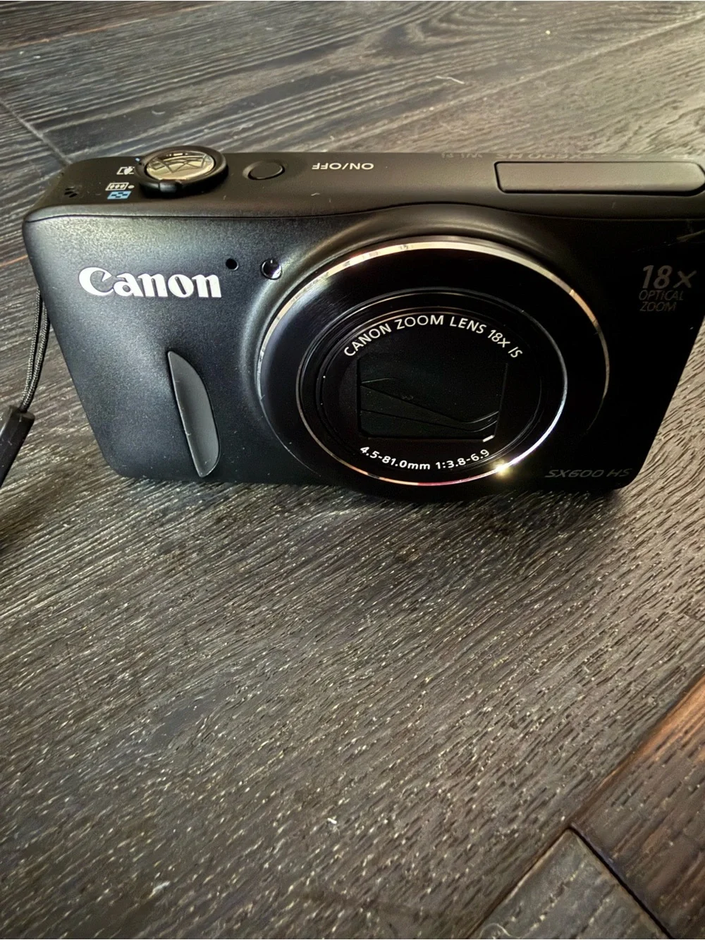 Canon SX600 HS Digital Camera in Black